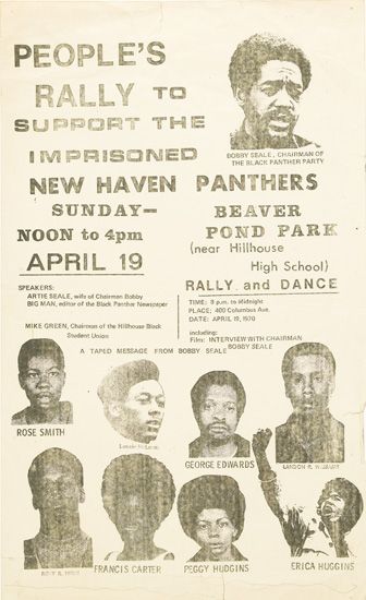 (BLACK PANTHERS.) Peoples Rally to Support the Imprisoned New Haven Panthers.